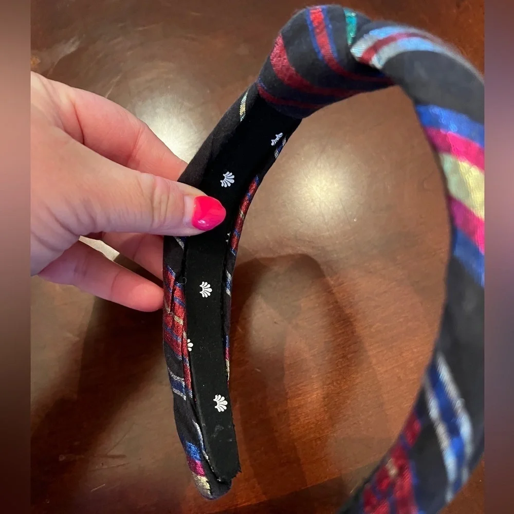 LELE SADOUGHI x CREWCUTS Girls Metallic Plaid Headband